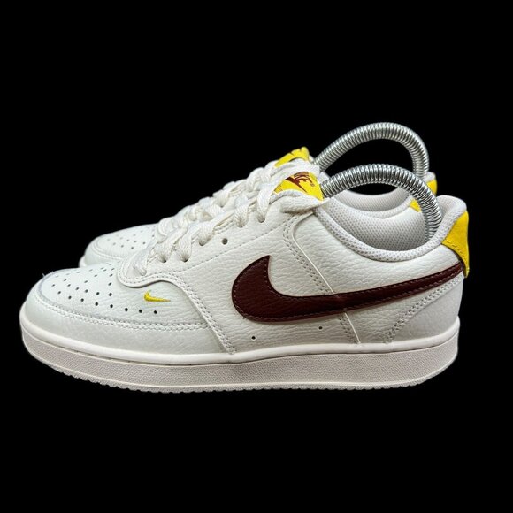 Nike Court Vision Low Sail Oxen Brown Your Yellow Shoes CD5434-117 Women's Sz 7 - Picture 3 of 10